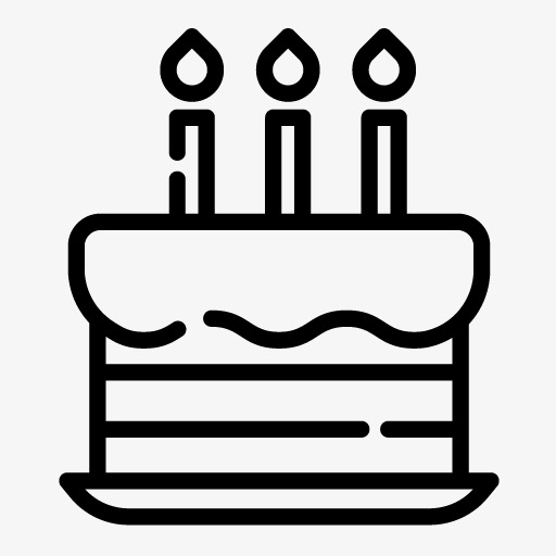512x512 Cake Simple Drawing, Cake Clipart, Birthday Png Image And Clipart - Cake Line Drawing