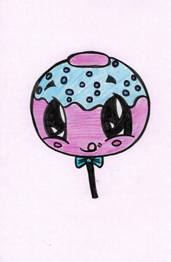 570x873 Cake Pop Cartoon Inkimagined Cake Pops, Kawaii Drawings, This - Cake Pop Drawing