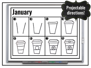 350x263 holiday parent gift {directed drawing fridge calendar} - Calendar Drawing