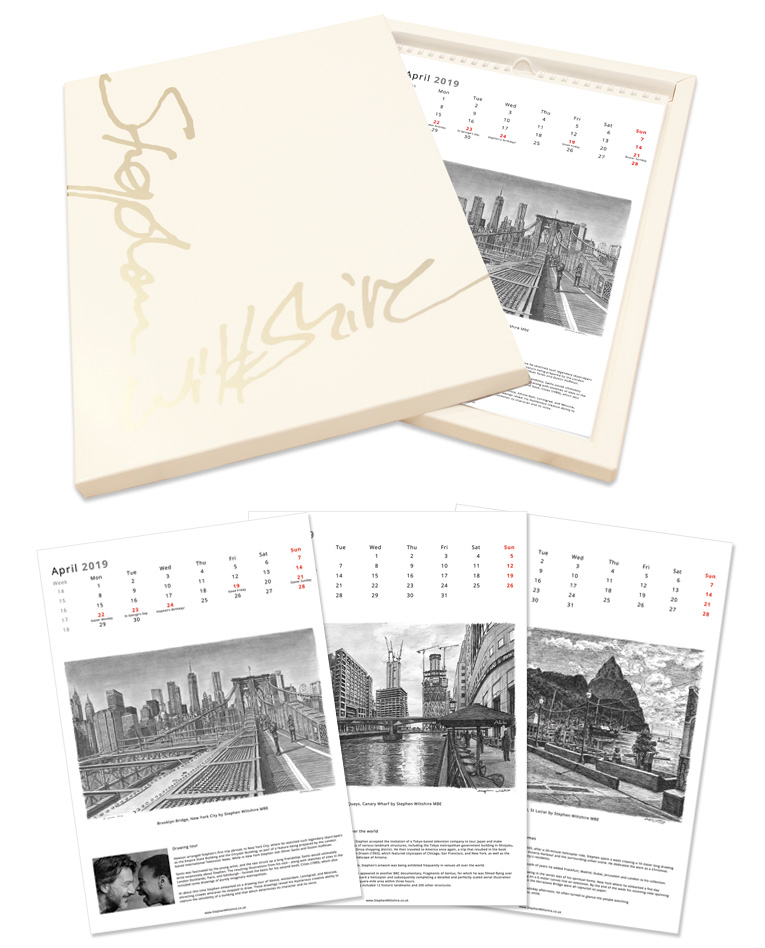 765x948 stephen wiltshire calendar - Calendar Drawing
