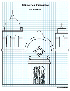 270x350 california mission drawing guide - California Drawing