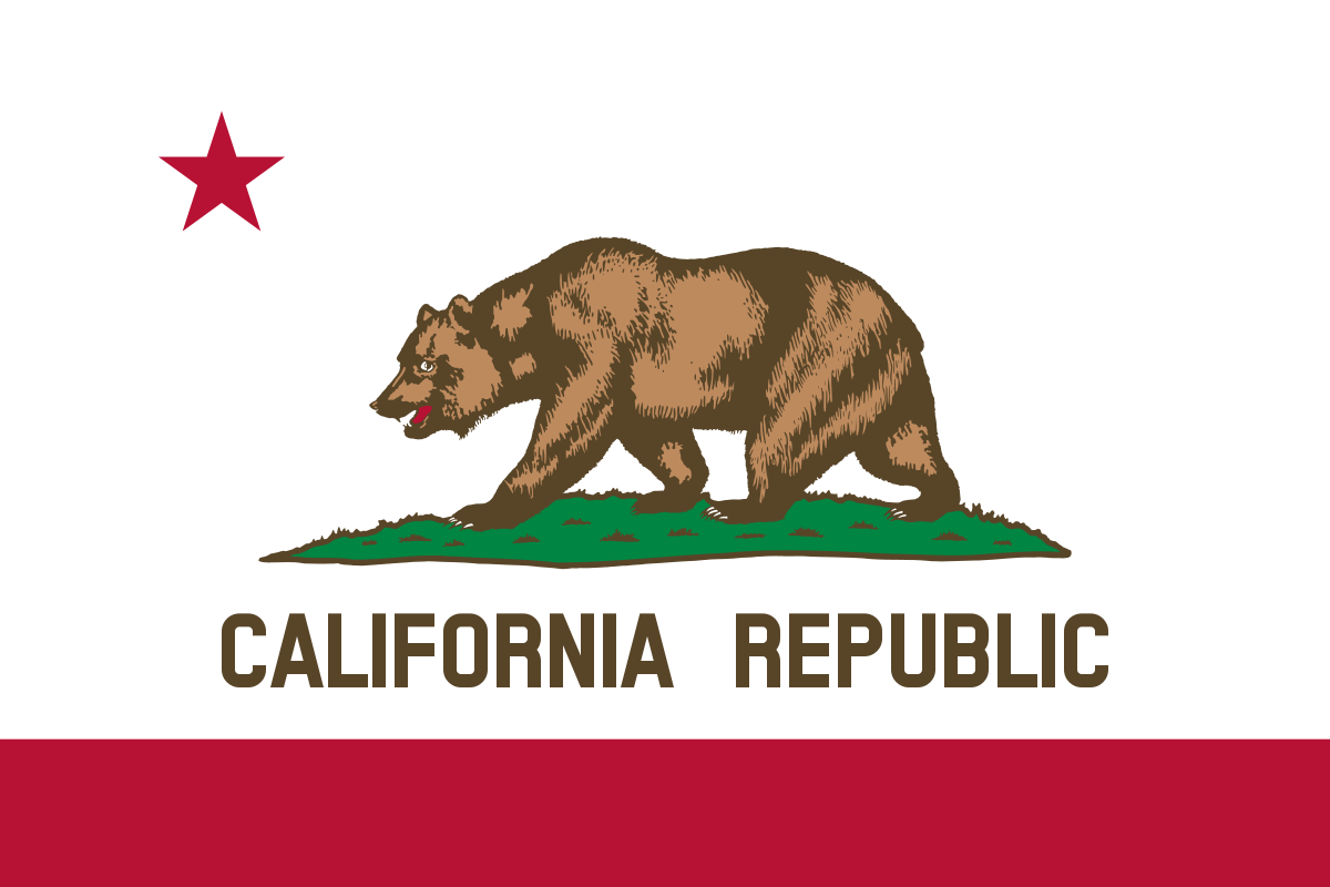 1200x800 Flag Of California - California Flag Drawing