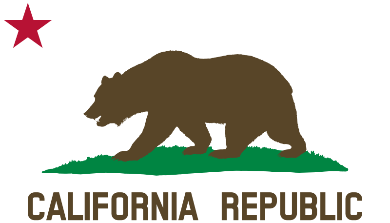 800x457 Free Clipart Flag Of California - California Flag Drawing