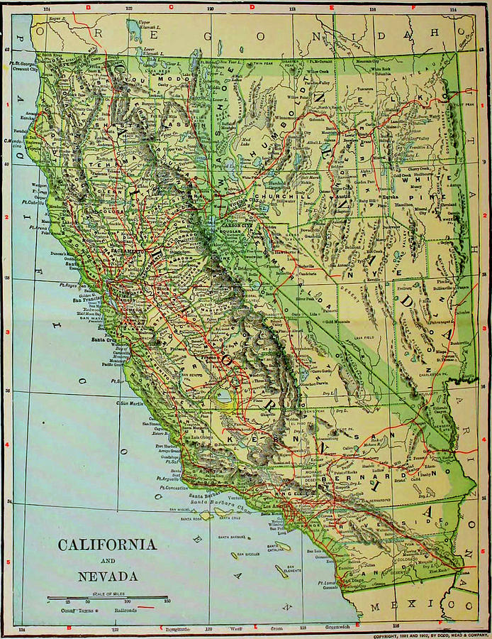 California Map Drawing at PaintingValley.com | Explore collection of ...