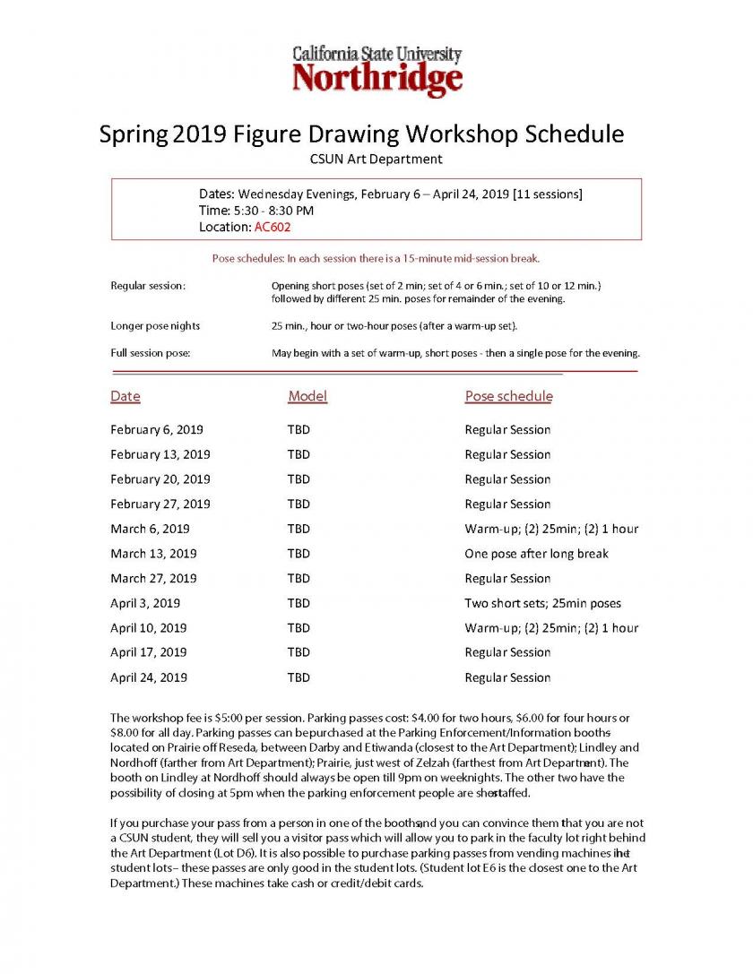 840x1087 Figure Drawing Workshop - California State Drawing