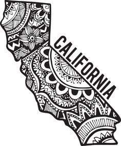 236x286 california outline clip art - California State Drawing