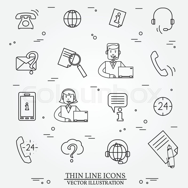 800x800 telephone drawing call center for free download - Call Center Drawing