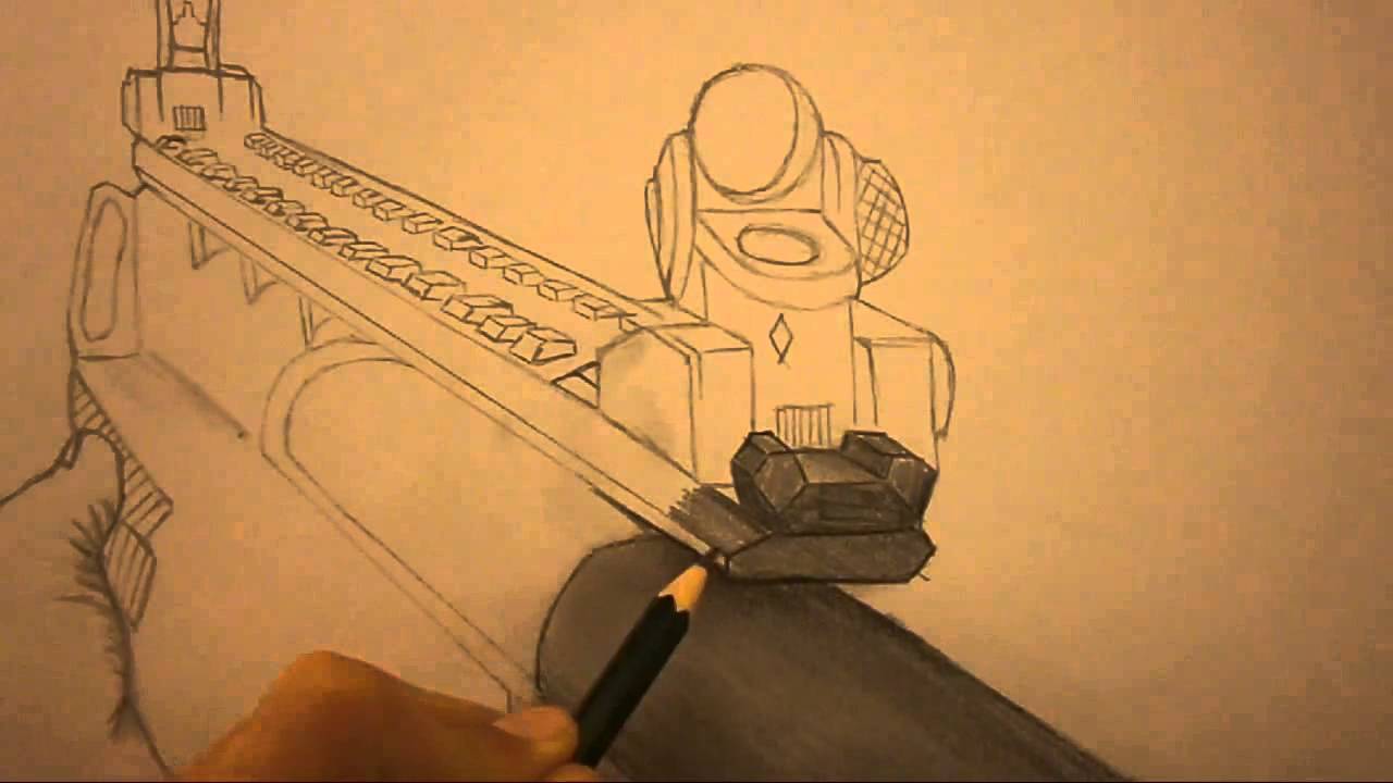 1280x720 speed drawing black ops ksg shotgun - Call Of Duty Black Ops 2 Drawings