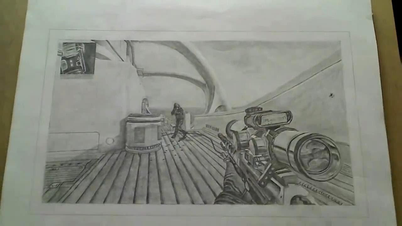 1280x720 call of duty black ops soldier - Call Of Duty Drawings