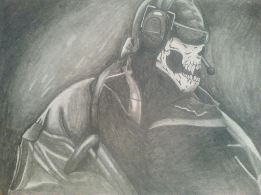 836x627 Call Of Duty Ghost This Was A Lot Of Fun To Draw Fantastic Art - Call Of Duty Drawings
