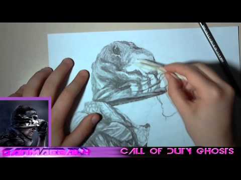 480x360 Call Of Duty Ghosts Speed Drawing - Call Of Duty Ghost Drawing