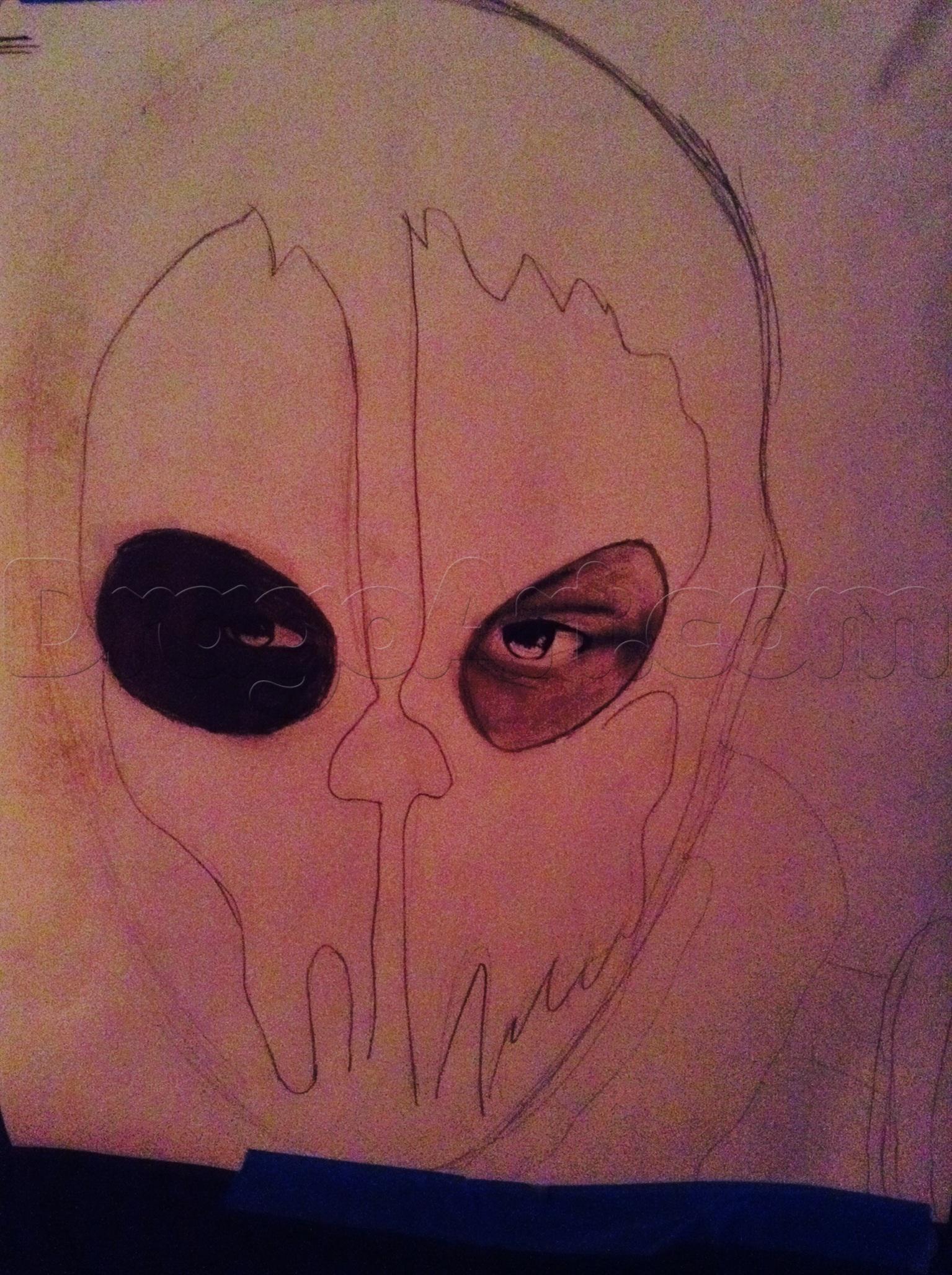 1535x2056 How To Draw Logan Walker Call Of Duty Ghosts, Step - Call Of Duty Ghost Drawing