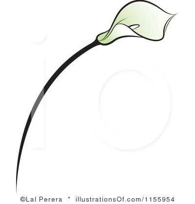 400x420 Free Calla Lily Clipart - Calla Lily Drawing Outline