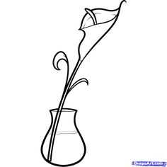 236x236 Huge Collection Of 'calla Lily Drawing Pattern' Download More - Calla Lily Drawing Pattern