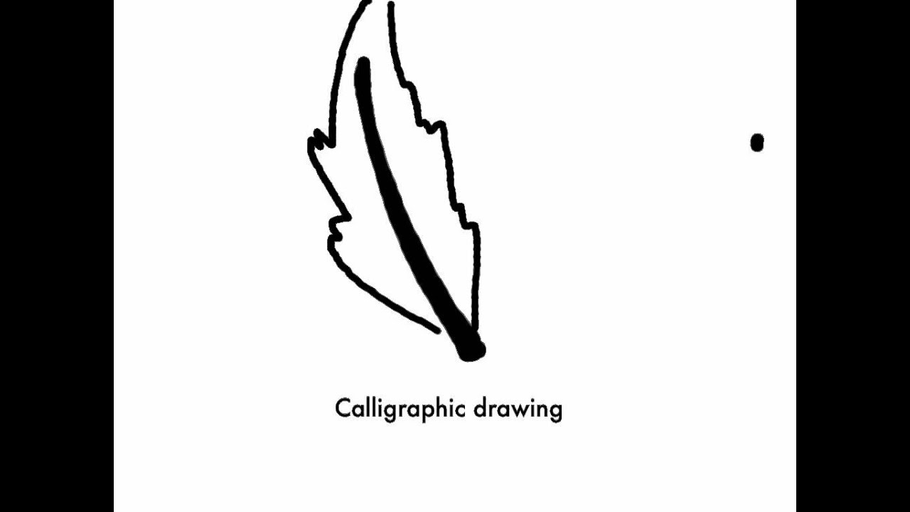 1280x720 Calligraphic Line Drawing - Calligraphic Line Drawing