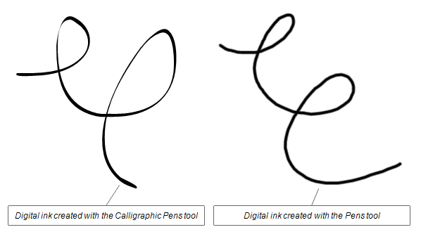 598x330 Writing Or Drawing Objects With The Calligraphic Pens Tool - Calligraphic Line Drawing
