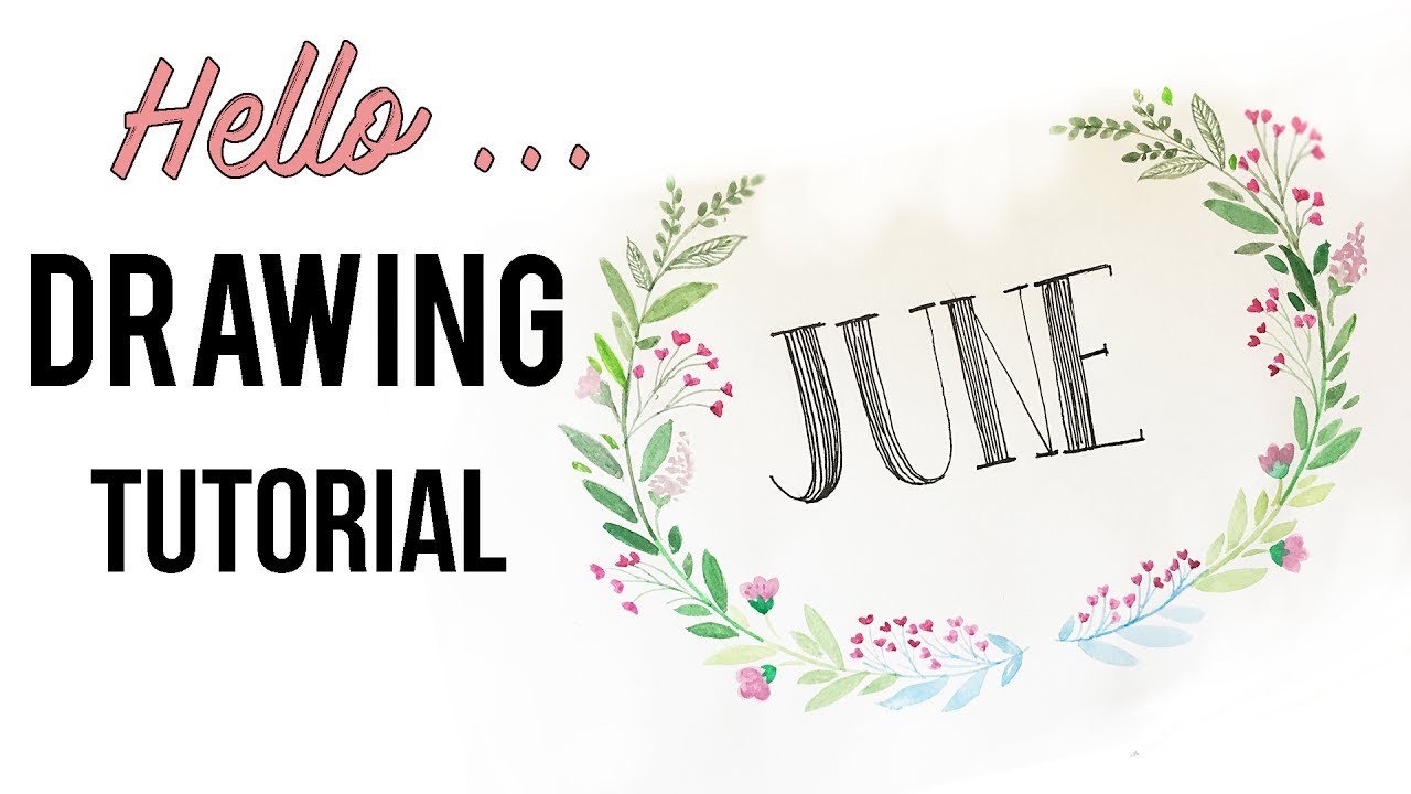 1280x720 hello june - Calligraphy Drawing