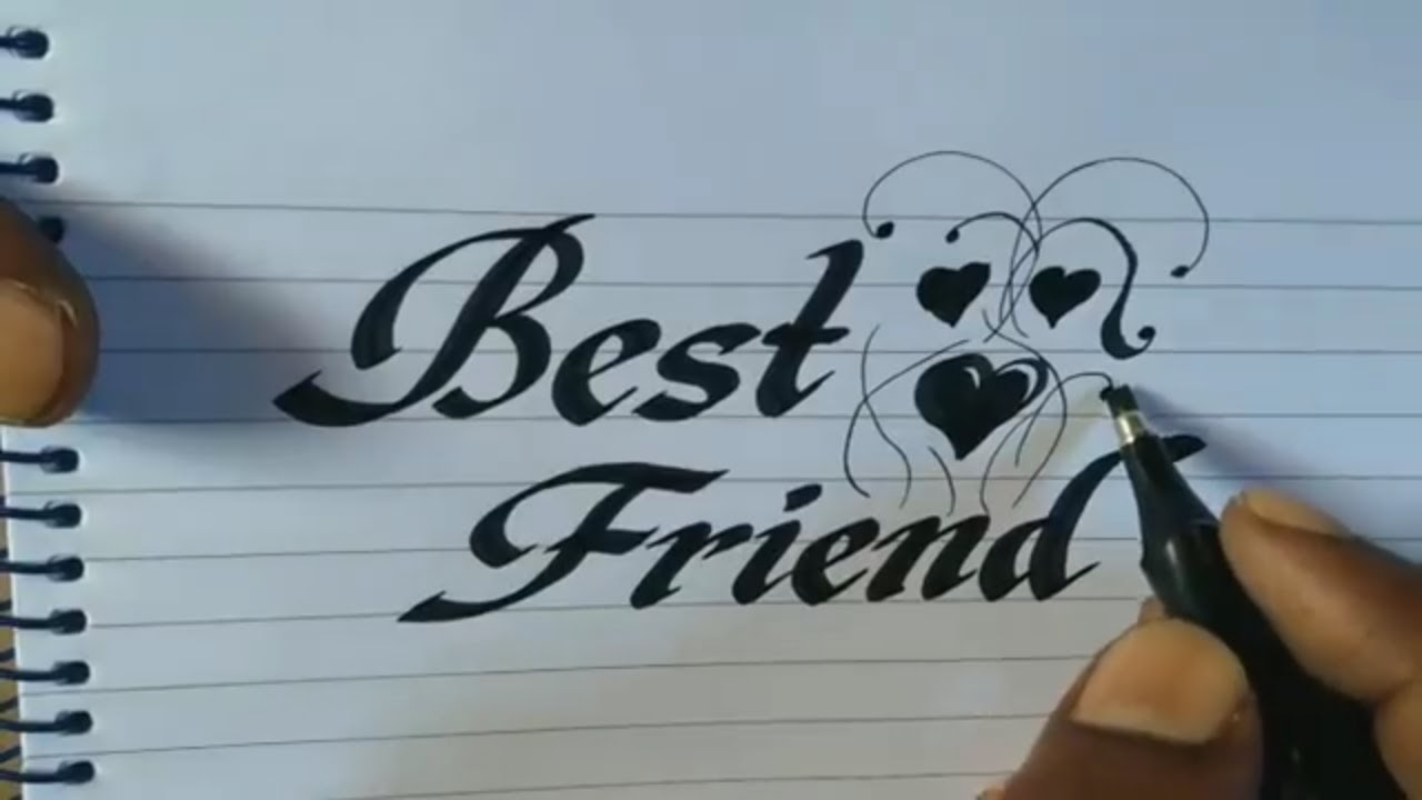1280x720 how to draw beautiful letter designing l handwriting l calligraphy - Calligraphy Drawing