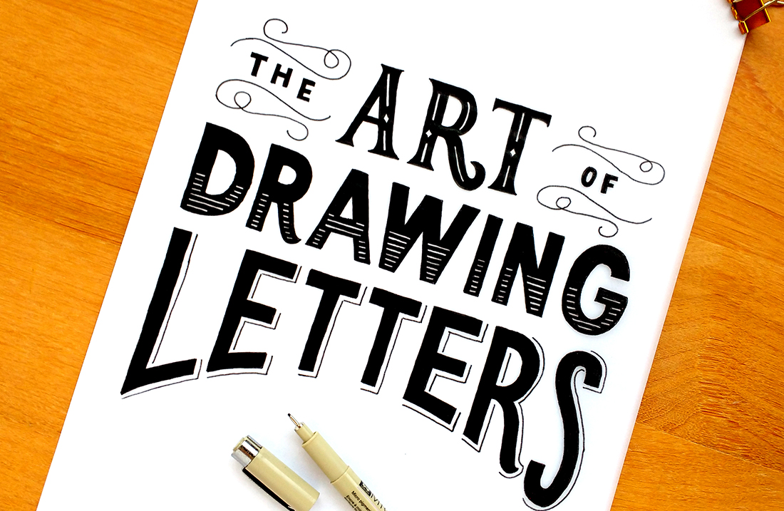 1100x717 What Is Hand Lettering - Calligraphy Drawing