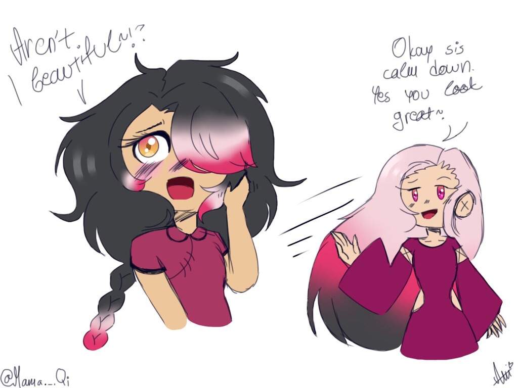 1024x768 Tsyuoiaren't I Beautiful ! Liliokay Sis Calm Down Yes You Look - Calm Drawinging