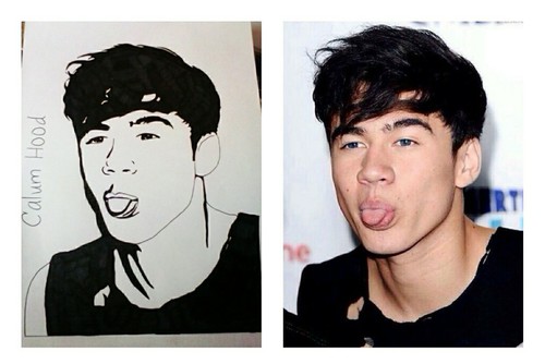 500x334 calum hood blackampwhite drawing discovered - Calum Hood Drawing