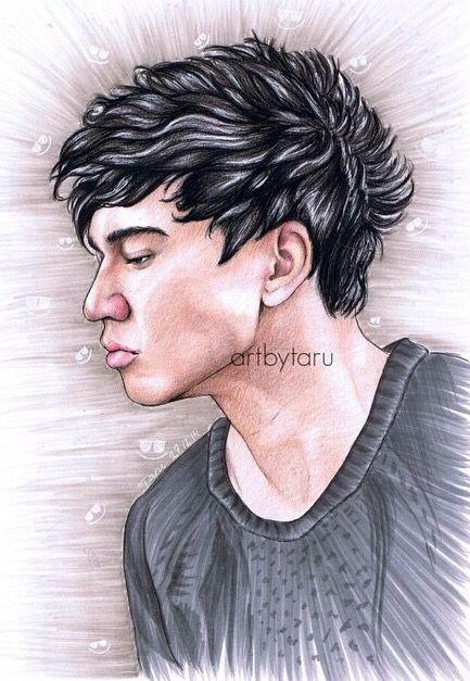 433x627 fan art drawing of calum hood artwork fan art, art, art - Calum Hood Drawing