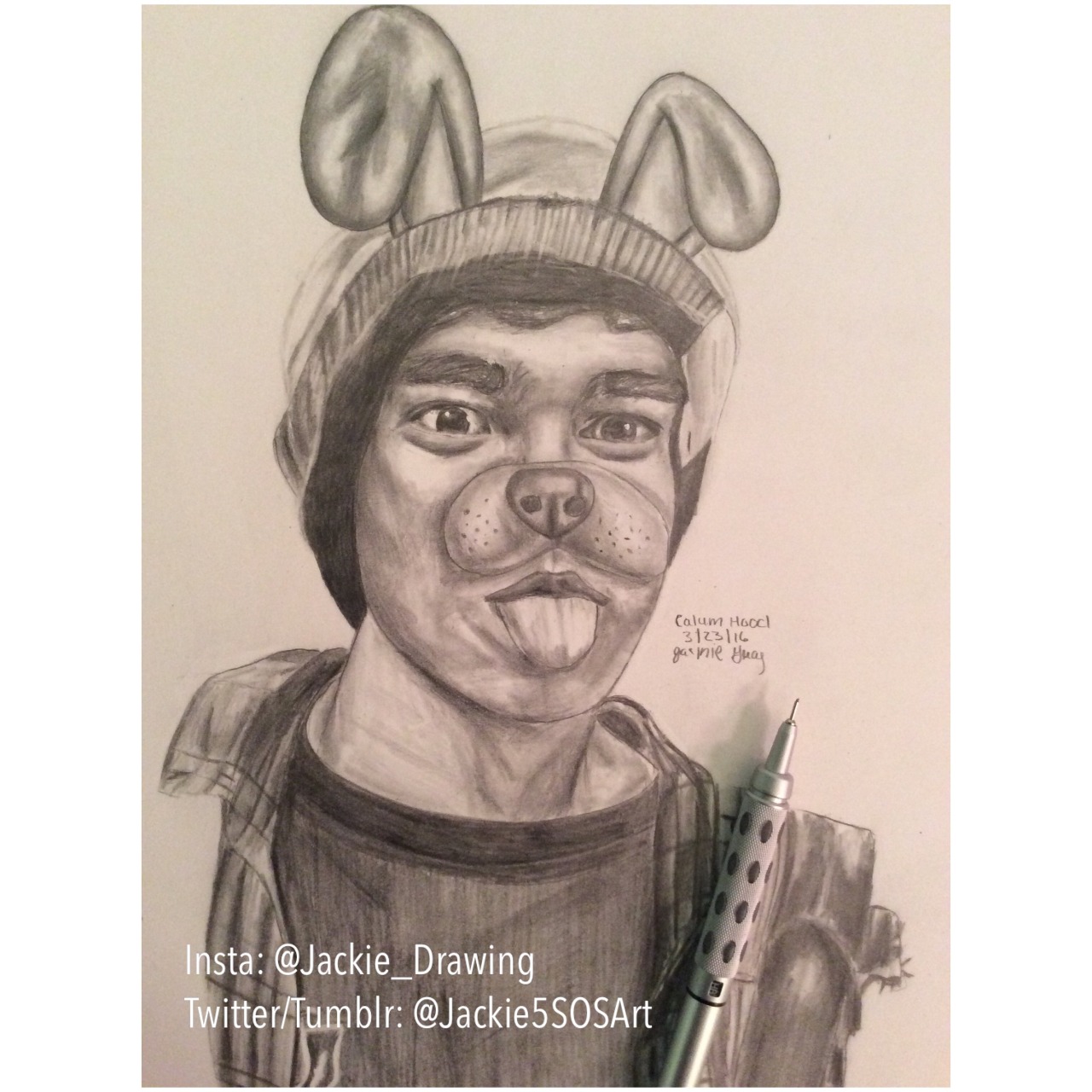 1280x1280 my puppy dog calum hood drawing - Calum Hood Drawing
