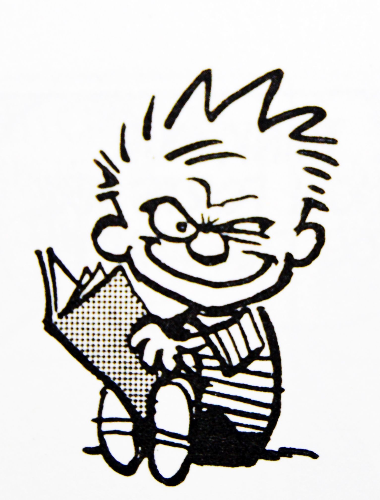 1533x2016 calvin and hobbes, looks like calvin's got a great idea! - Calvin Drawing