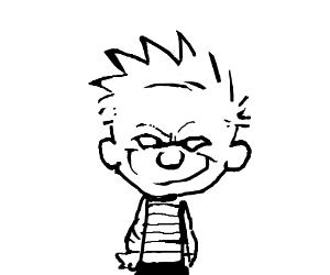 300x250 evil calvin of calvin and hobbes drawing - Calvin Drawing