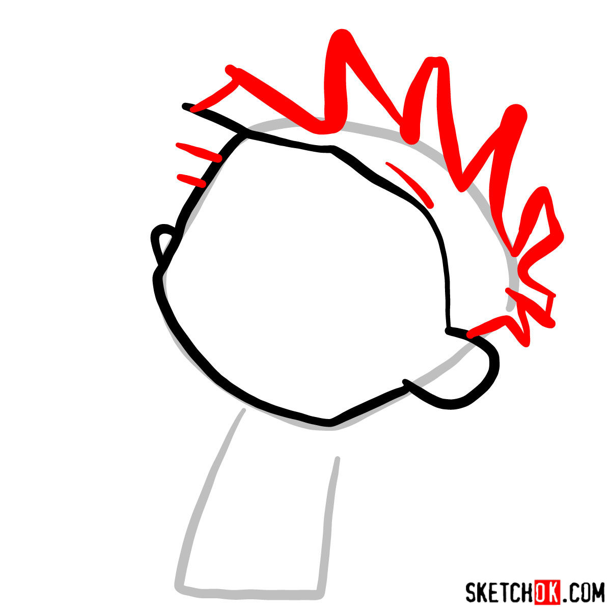 1200x1200 how to draw calvin from calvin and hobbes - Calvin Drawing