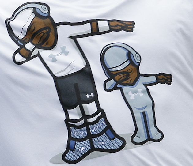 630x542 cam newton panthers star's shirt is him and son dabbing - Cam Newton Drawing