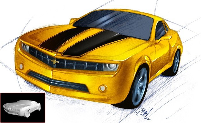 700x428 Camaro Drawing - Camaro Drawing