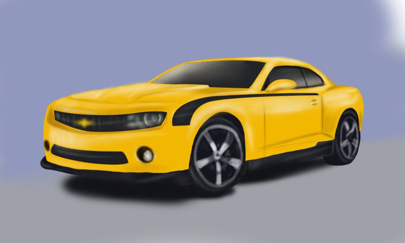 800x480 Learn How To Draw A Chevrolet Camaro - Camaro Drawing