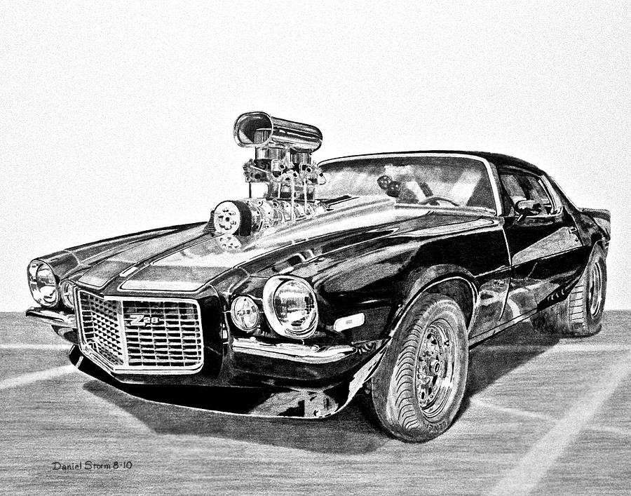 900x707 Camaro Drawing - Camaro Drawing