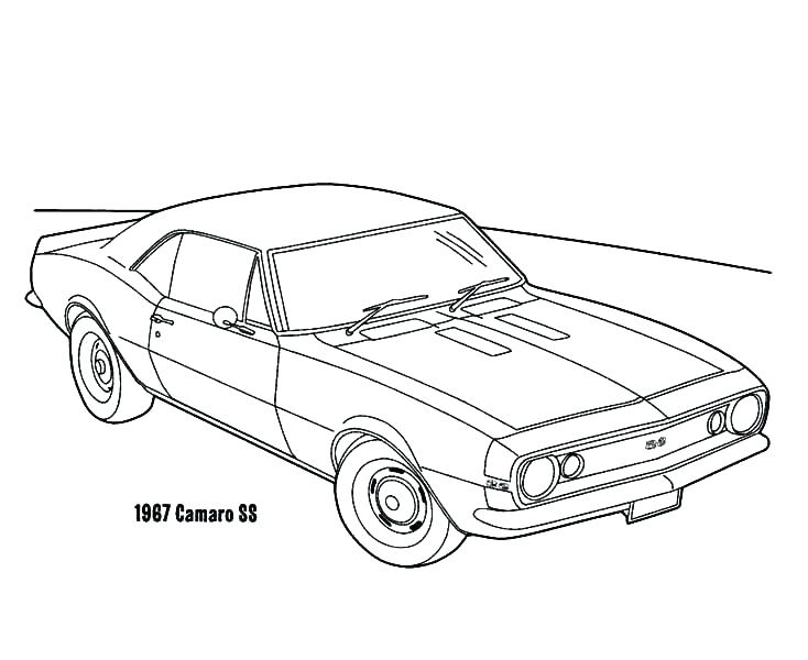 734x600 Camaro Drawing At Getdrawings Com Free For Personal Use Old - Camaro Outline Drawing