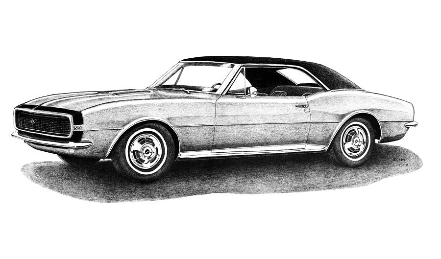900x529 chevrolet camaro ss coupe drawing - Camaro Ss Drawing
