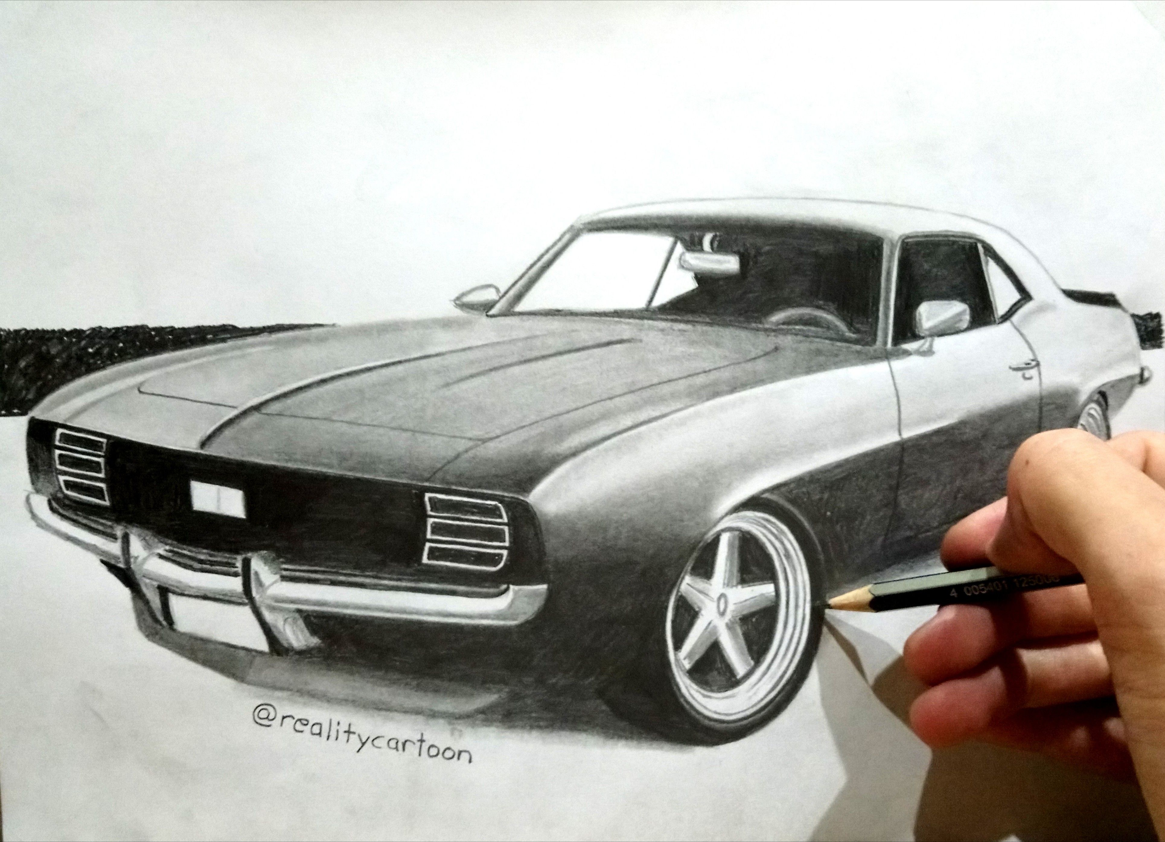3860x2788 Daily Drawing - Camaro Ss Drawing