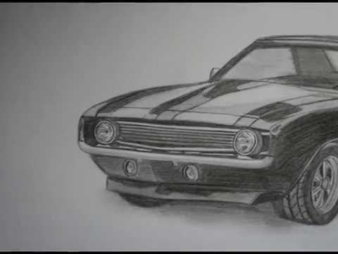 480x360 Drawing Camaro Ss Autozeichnung - Camaro Ss Drawing