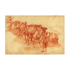 300x300 french century, camel caravan drawing - Camel Caravan Drawing