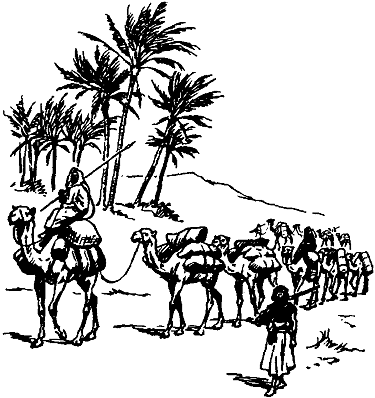 375x398 Images Of Desert Caravan Sketch - Camel Caravan Drawing