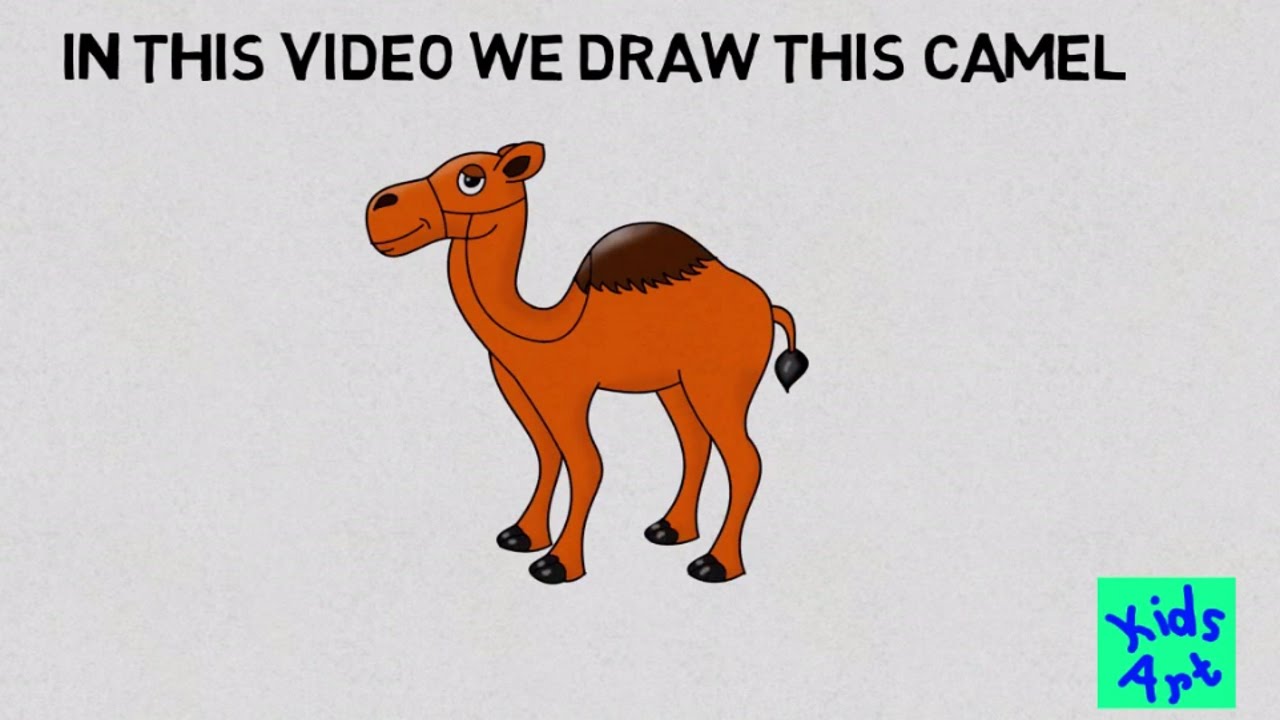 1280x720 How To Draw A Camel Easy Step - Camel Cartoon Drawing