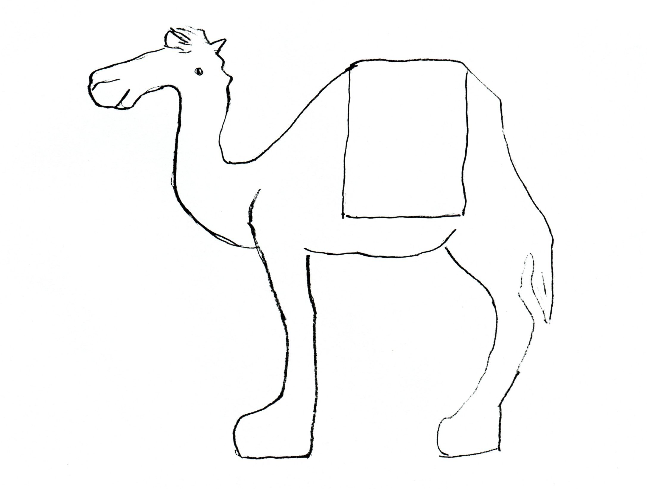 2172x1642 Drawings Of Children Reading Pencil Museum Kids - Camel Drawing For Kids