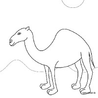 200x200 Simple Camel Drawing - Camel Drawing Images