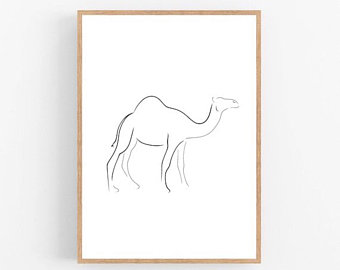 340x270 Camel Drawing Etsy - Camel Drawing Images