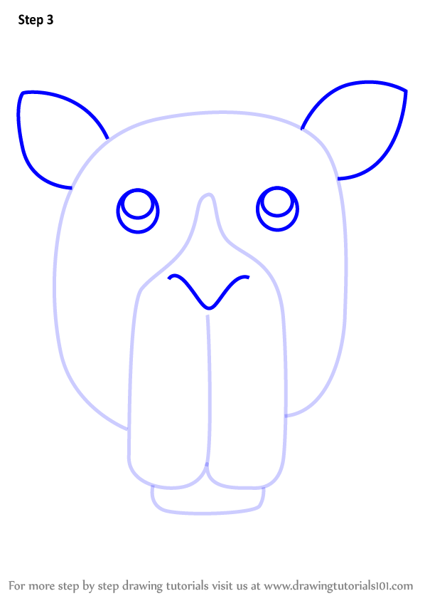 598x844 Learn How To Draw A Camel Face For Kids - Camel Face Drawing