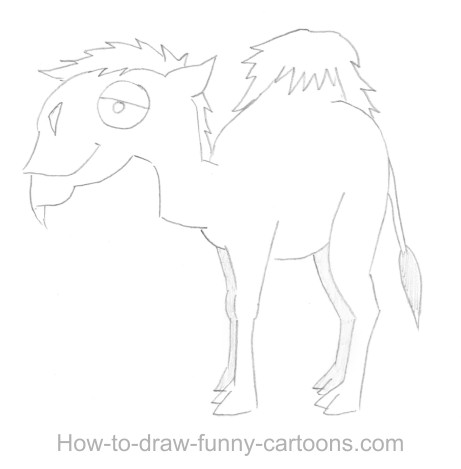 461x469 Camel Drawing - Camel Line Drawing