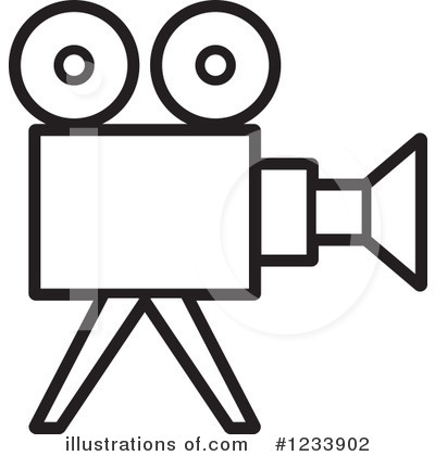 400x420 Movie Camera Clipart Black And White Great Free Clipart - Camera Film Drawing