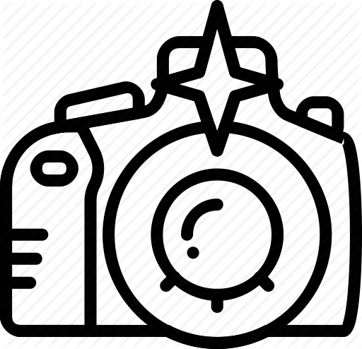 512x494 Camera, Flash, Photography, Record, Video Icon - Camera Flash Drawing