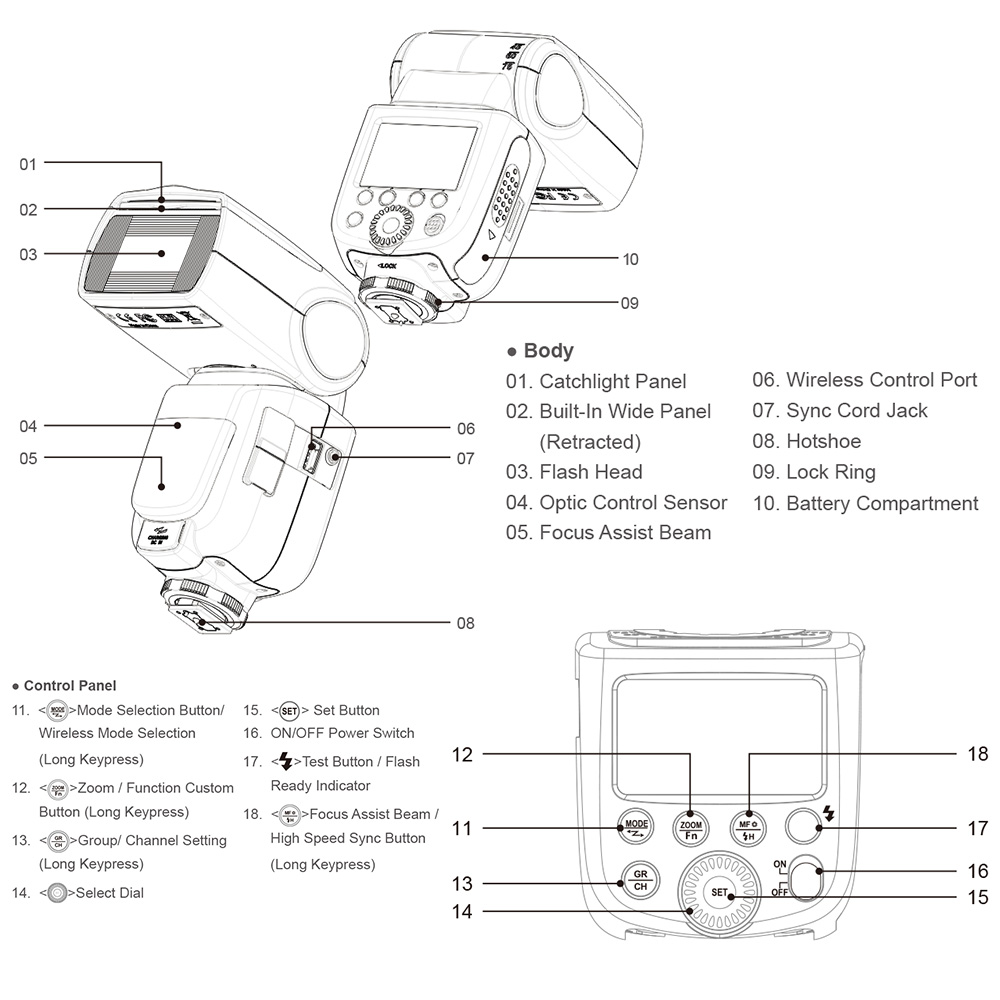 1000x1000 Buy Godox Phone Flash Speedlite With Godox - Camera Flash Drawing