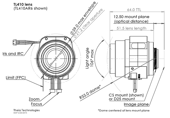700x488 theia technologies security camera lens drawing - Camera Lens Drawing